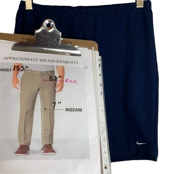 Nike Blue Athletic Shorts Size Medium (8-10) Casual Modest Comfort Active Sporty - Picture 8 of 9